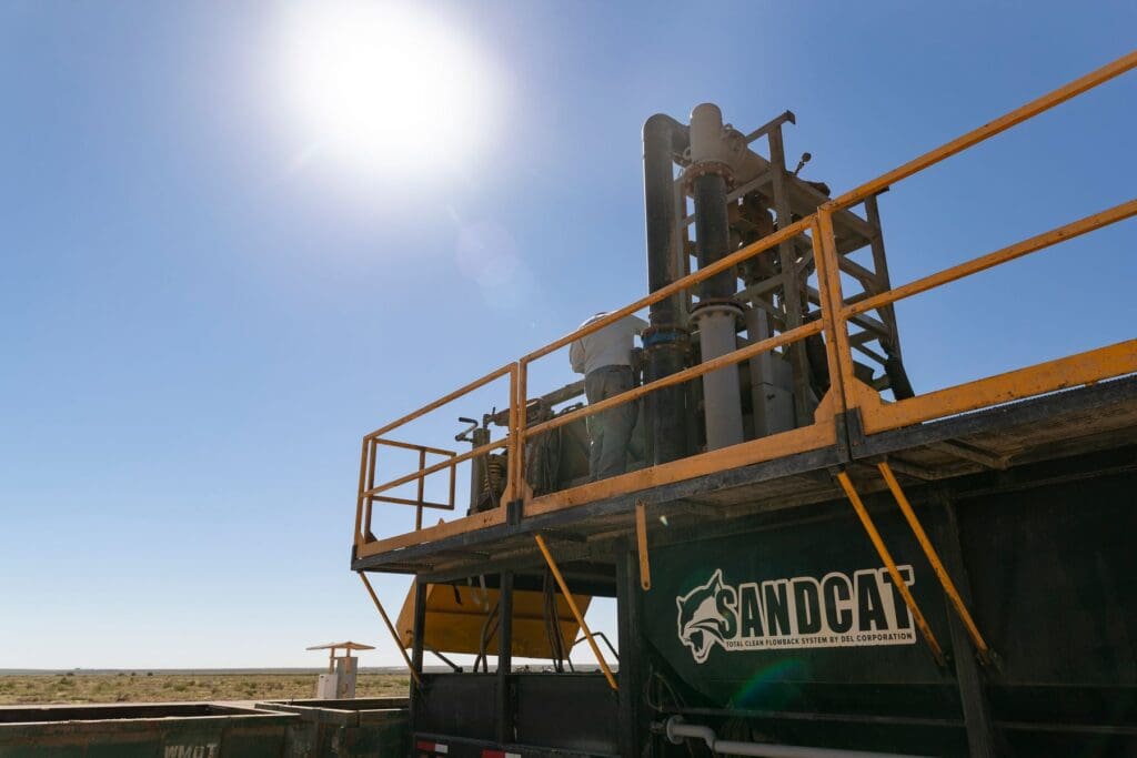 The SandCat - Enables solids to be put onto the ground
